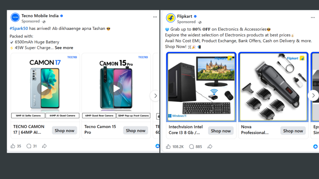 Professional Meta Carousel Ads Design for E-commerce - Business Fastup