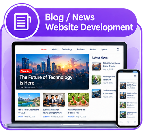 Blog News Website Development